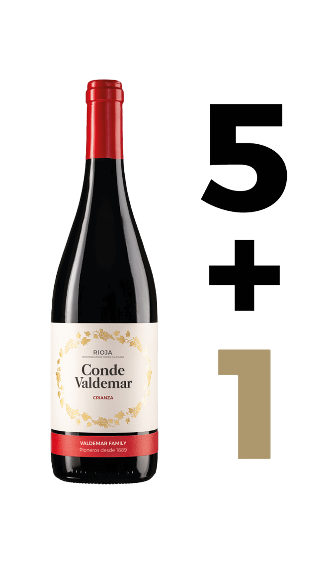 Pack 5+1 Conde Valdemar Crianza